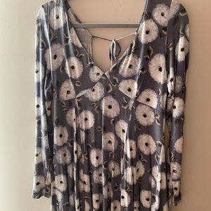 Long sleeved mini dress